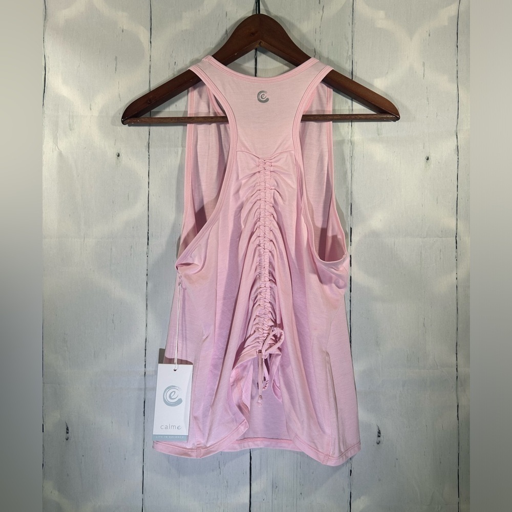 Johnny Was Calme Ease Racerback Womens Tank Top Sleeveless Active NWT Sz M - Picture 3 of 10